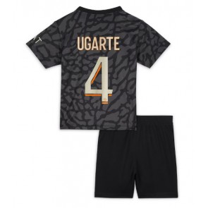Maillot de foot Paris Saint-Germain Manuel Ugarte #4 Troisième enfant 2023-24 Manches Courte (+ pantalon court)